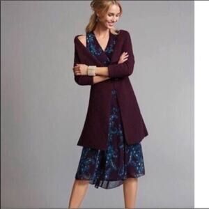 CAbi Regal Sweater Coatigan Chunky Knit Medium